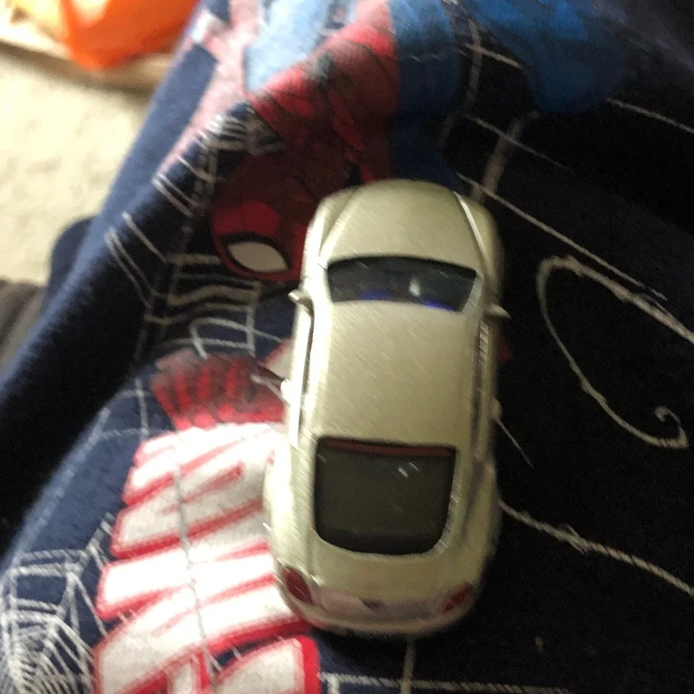 Silver Die-Cast Toy Car - Mini Collectible